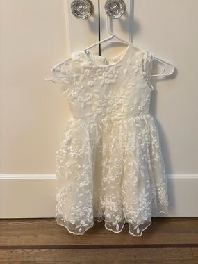 Ivory Floral Lace Party Dress/Flower Girl Dress for Kids